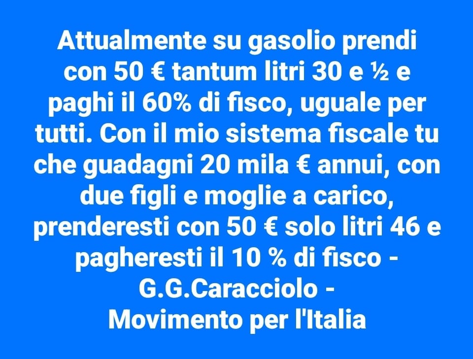 Movimento per l'Italia - Gianluca Giuseppe Caracciolo - Corigliano Calabro - Rossano
