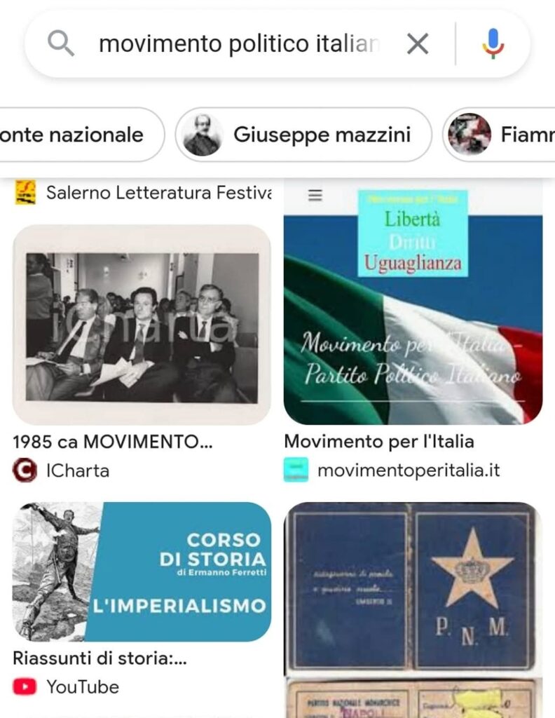 Movimento politico italiano - Movimento per l'Italia - Gianluca Giuseppe Caracciolo