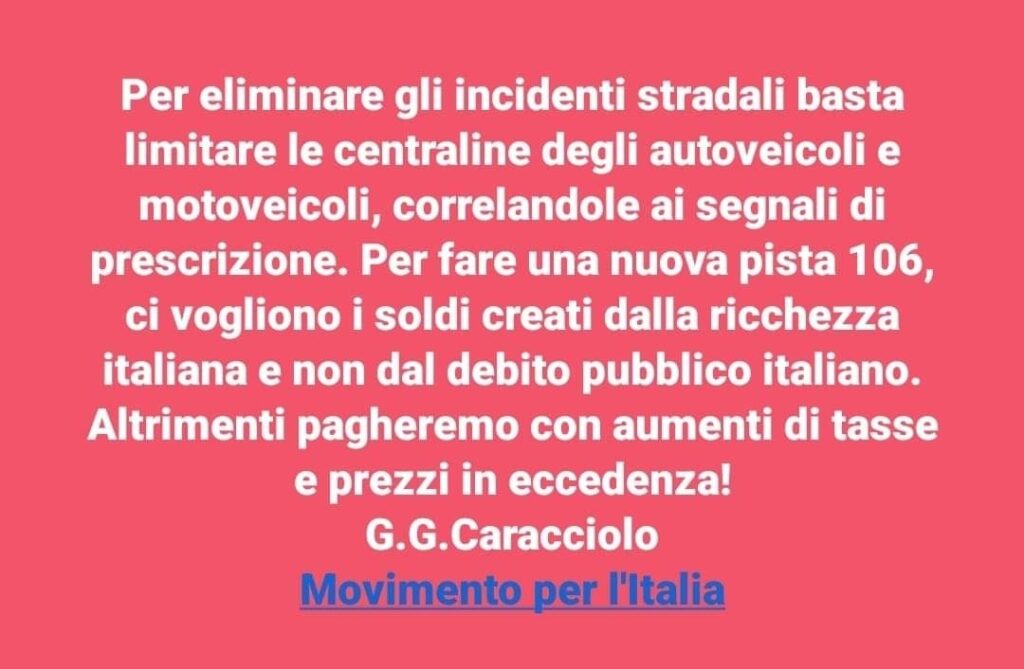 Gianluca Caracciolo: Movimento per l'Italia