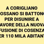 Fusione Cosenza Rende Castrolibero - Corigliano Rossano - Scissione