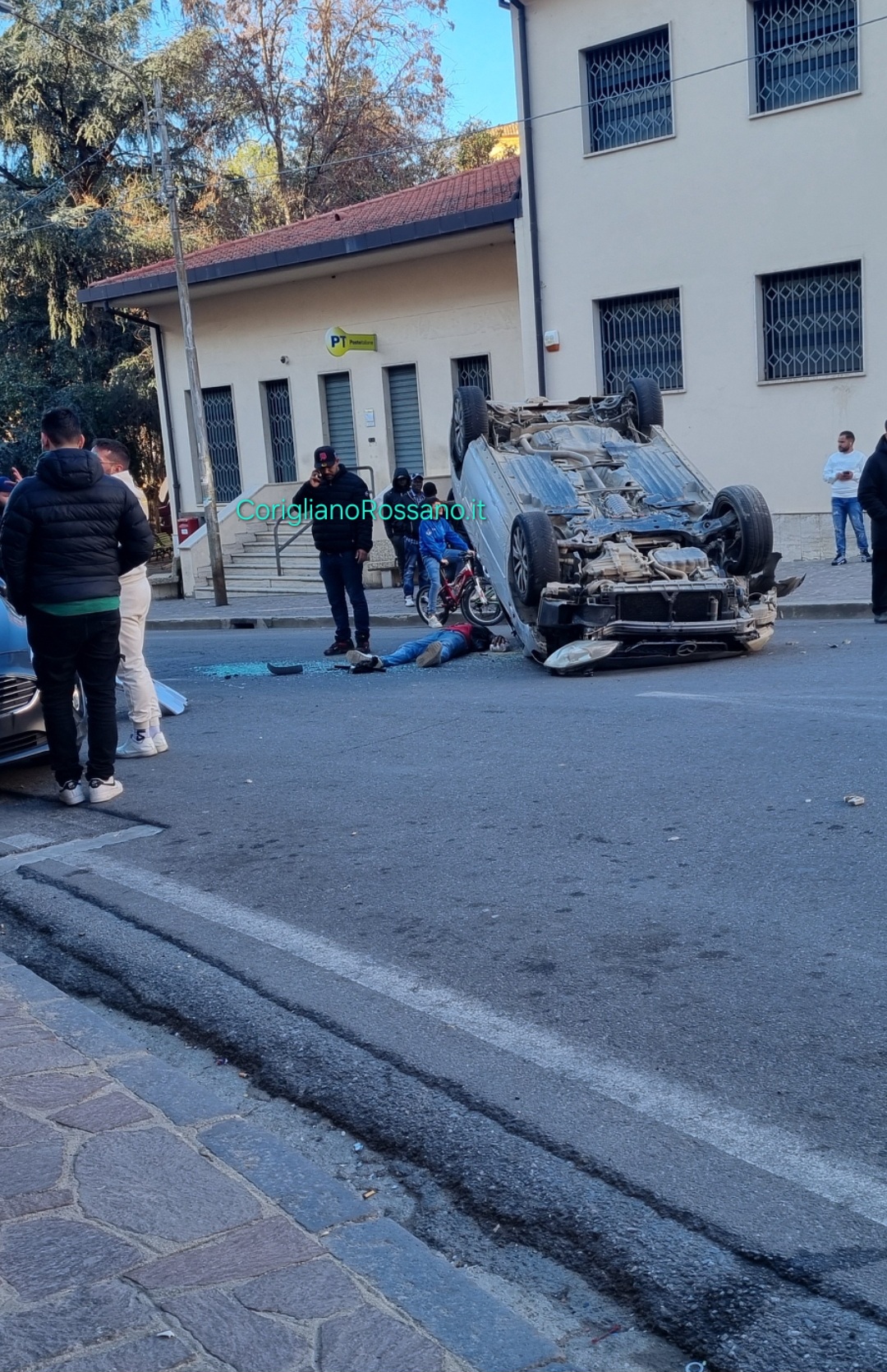 Violento incidente a Corigliano Centro della città di Corigliano Rossano - Cosenza - Calabria - Movimento per l'Italia